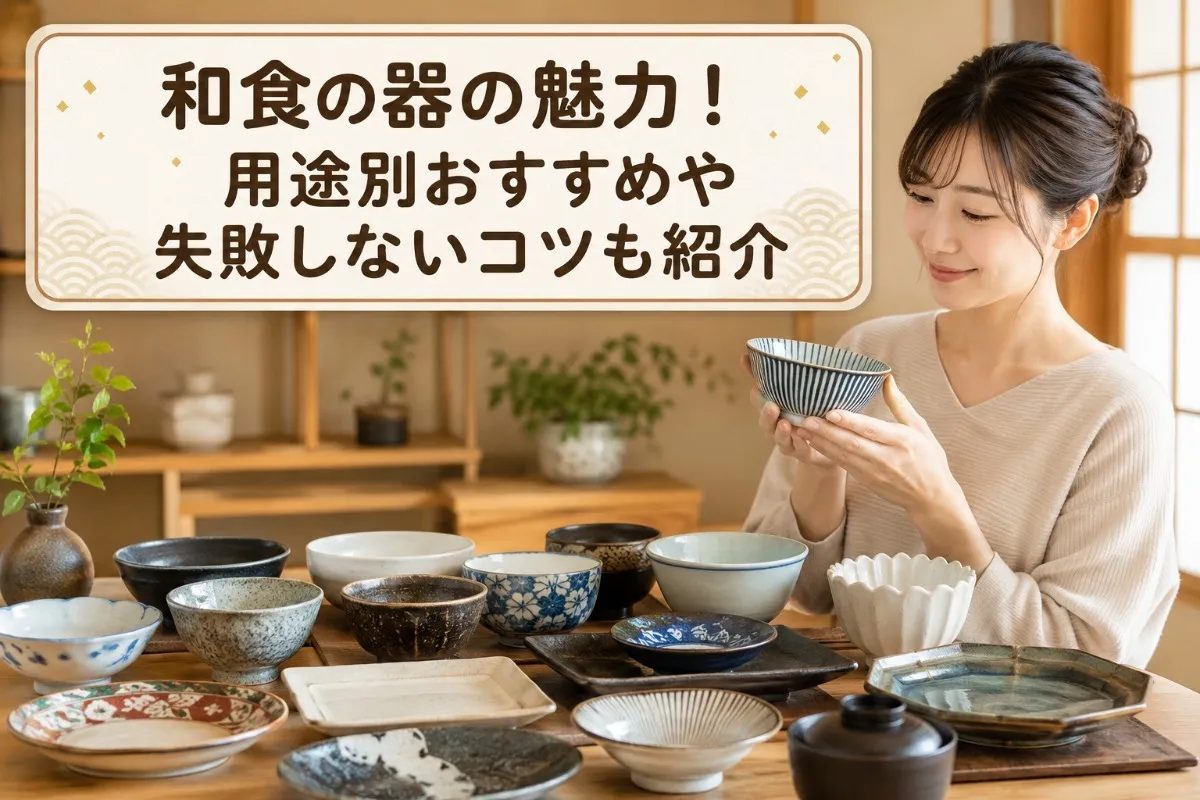 和食の器の魅力!用途別おすすめや失敗しないコツも紹介